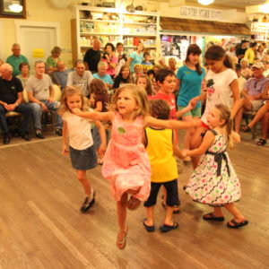 Kids dancing at The Floyd Country Store